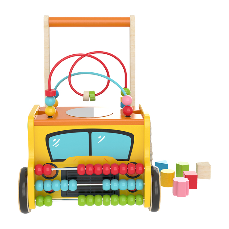 wooden learning walker